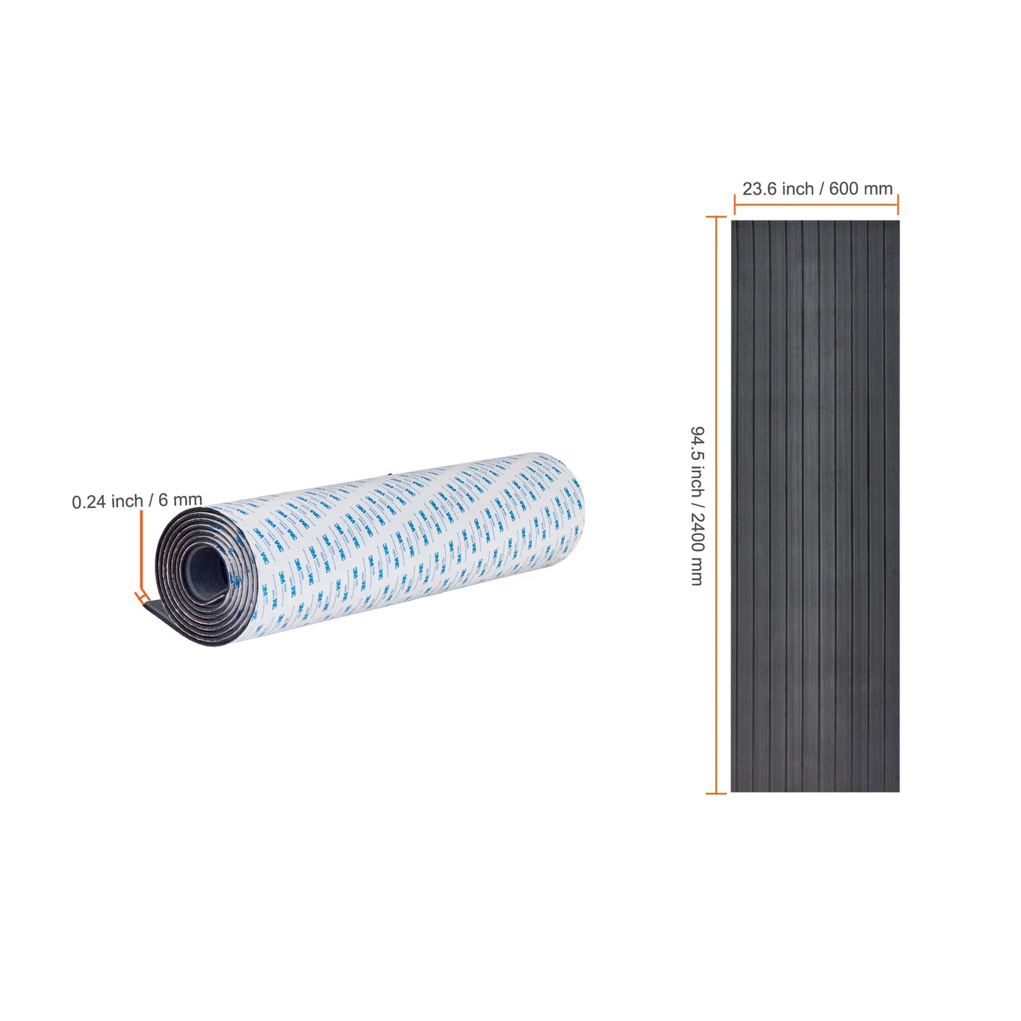 SucceBuy Boat Flooring EVA Foam Boat Decking Non-Slip Self-Adhesive Flooring Marine Carpet for Yacht Pontoon Boats Kayak Decking