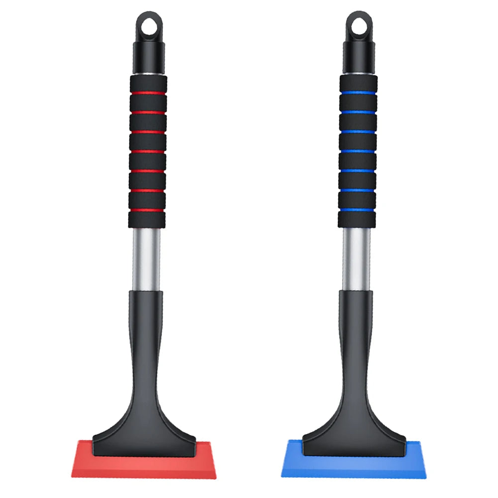 Extendable Ice Scraper with Sponge Handle Auto Ice Remover Ergonomic Car Defrosting Snow Removal Tool for Window Frosting
