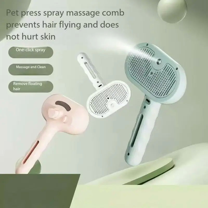 Pet spray comb needle comb cat spray comb floating hair brush massage and cleaning
