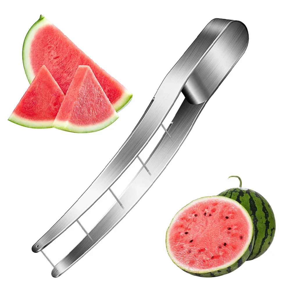 Watermelon Cube Cutter 304 Stainless Steel Quickly Safe Melon Knife Watermelon Cutting Tool Kitchen Gadgets Useful Tool