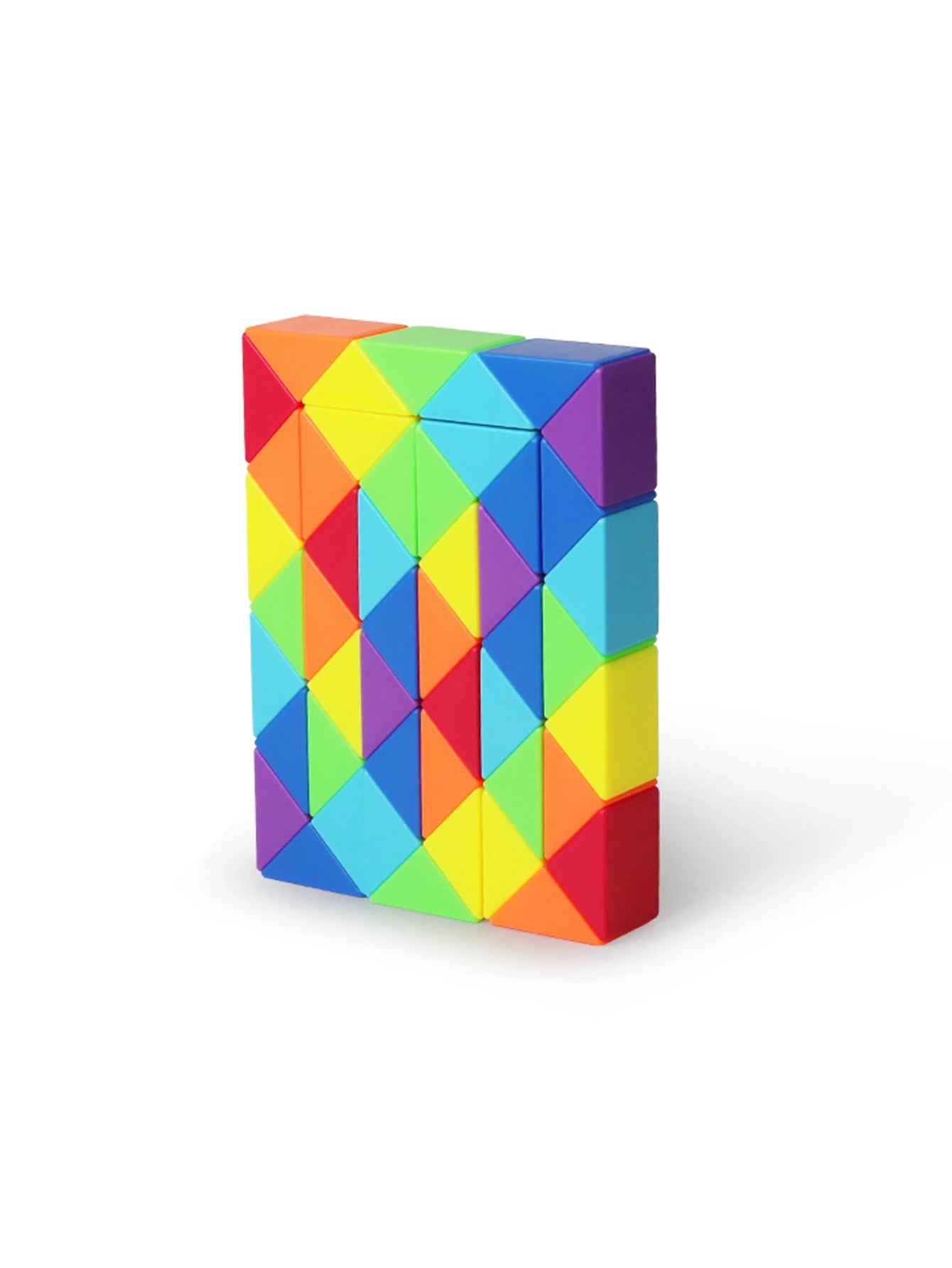SENGSO 24/36/48/60/72/96 segments Fidget Snake Cube Puzzle Toys - Party Favors & Goodie Bag Fillers, Rainbow Colors