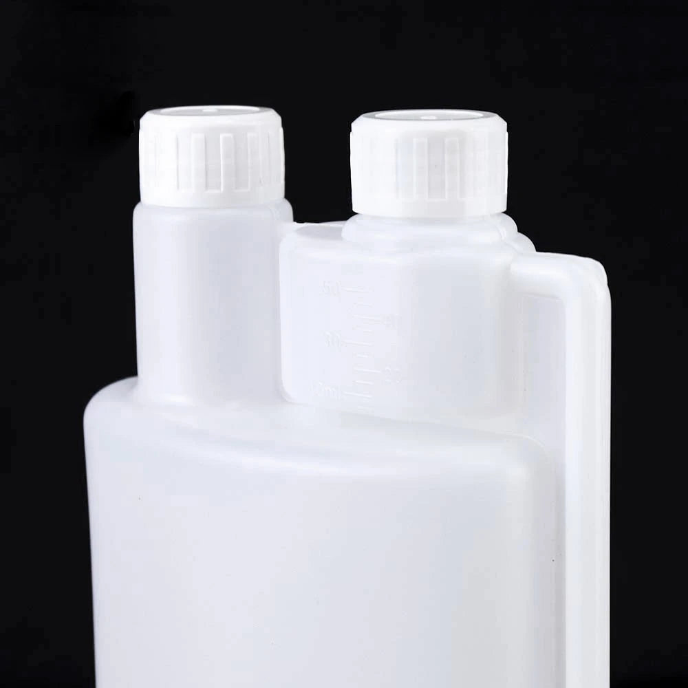 10 PCS Plastic Twin Chamber Bottle &Tamper Evident Cap Chemical Liquid Bottle 250ml