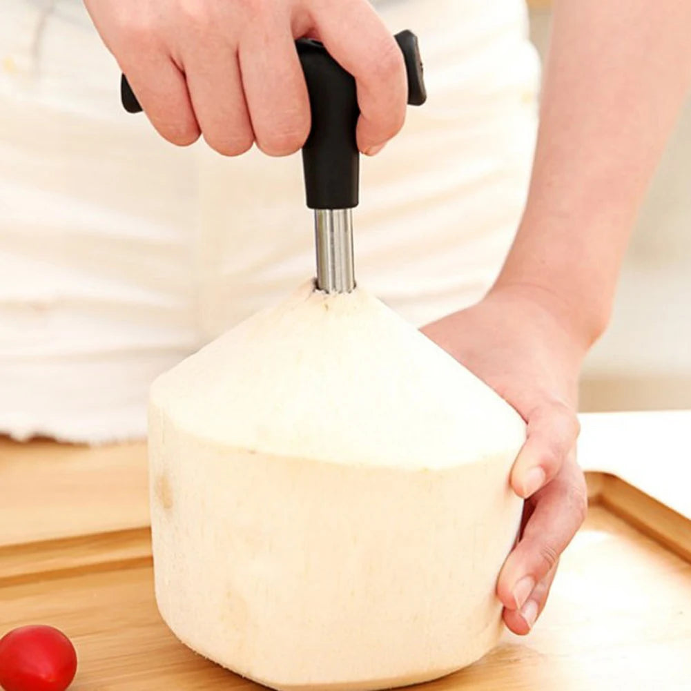 Stainless Steel Coconut Hole Maker Durable Coconut Shell Opener Food Grade Multi-function Creative Portable Kitchen Accessories