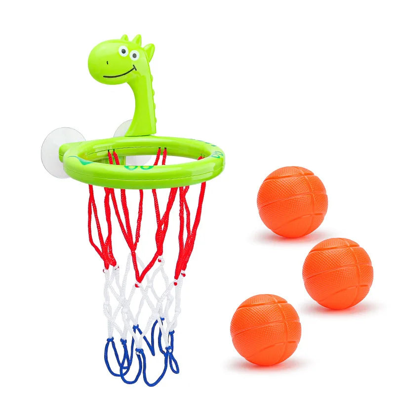 Baby Mini Basketball Bath Toys Bathroom Suction Cup Basketball Hoop Funny Shooting Bathtub Water Play Shower Toys for Toddlers