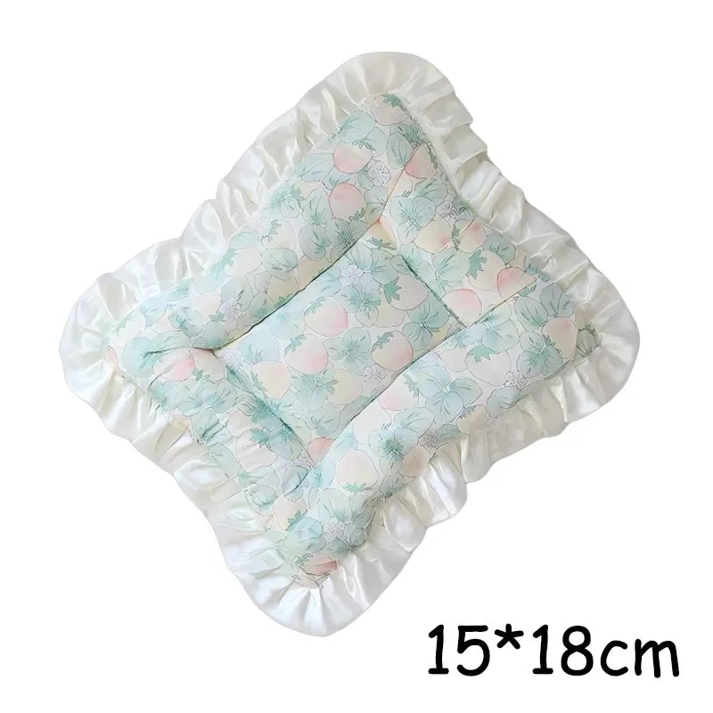 1/2pcs Doll Bed Baby Bunny Storage Box with Mat for Labubu Space Module Doll Sleep Cradle Cart Dolls Bed Furniture Accessories