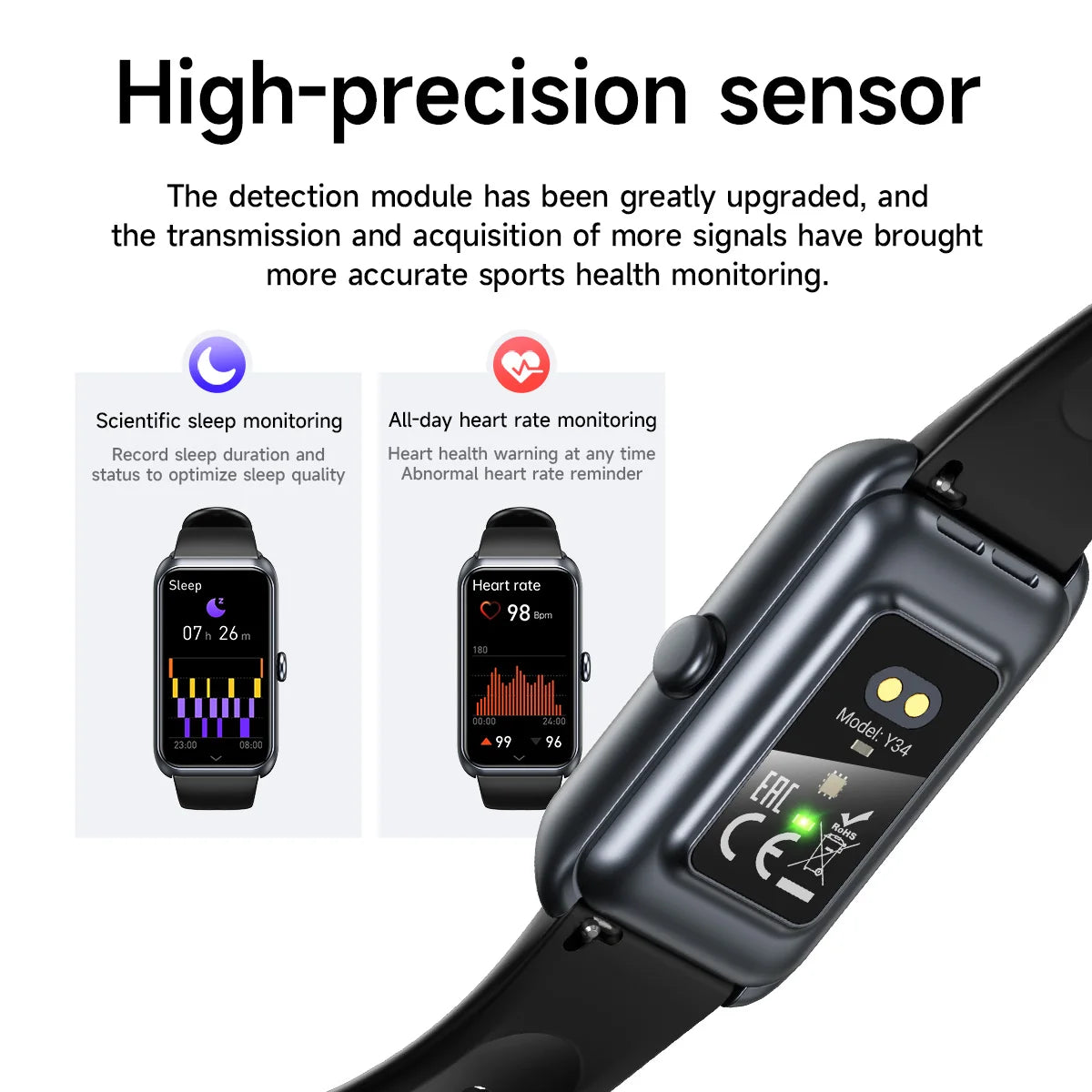 HOCO 1.47 TFT Smart Watch Touch Screen Bluetooth 5.3 Call Version IP67 Waterproof Heart Rate Women's Health Monitor Sports Watch