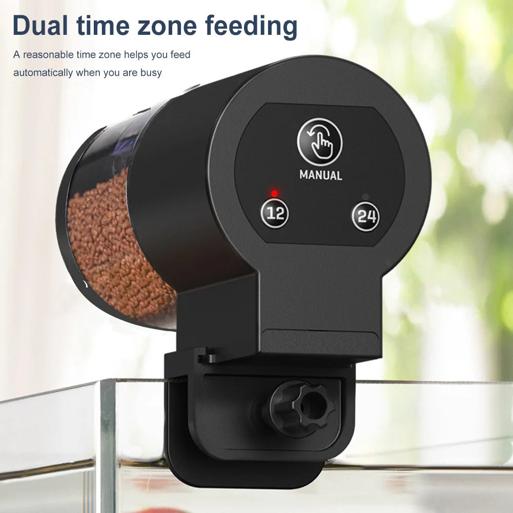 Auto Fish Tank Feeder Large Capacity Timer Fish Food Dispenser Aquarium Fish Food Dispenser for Small Tank Big Aquariums & Pond