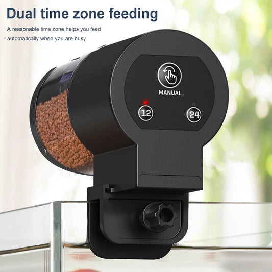Auto Fish Tank Feeder Large Capacity Timer Fish Food Dispenser Aquarium Fish Food Dispenser for Small Tank Big Aquariums & Pond