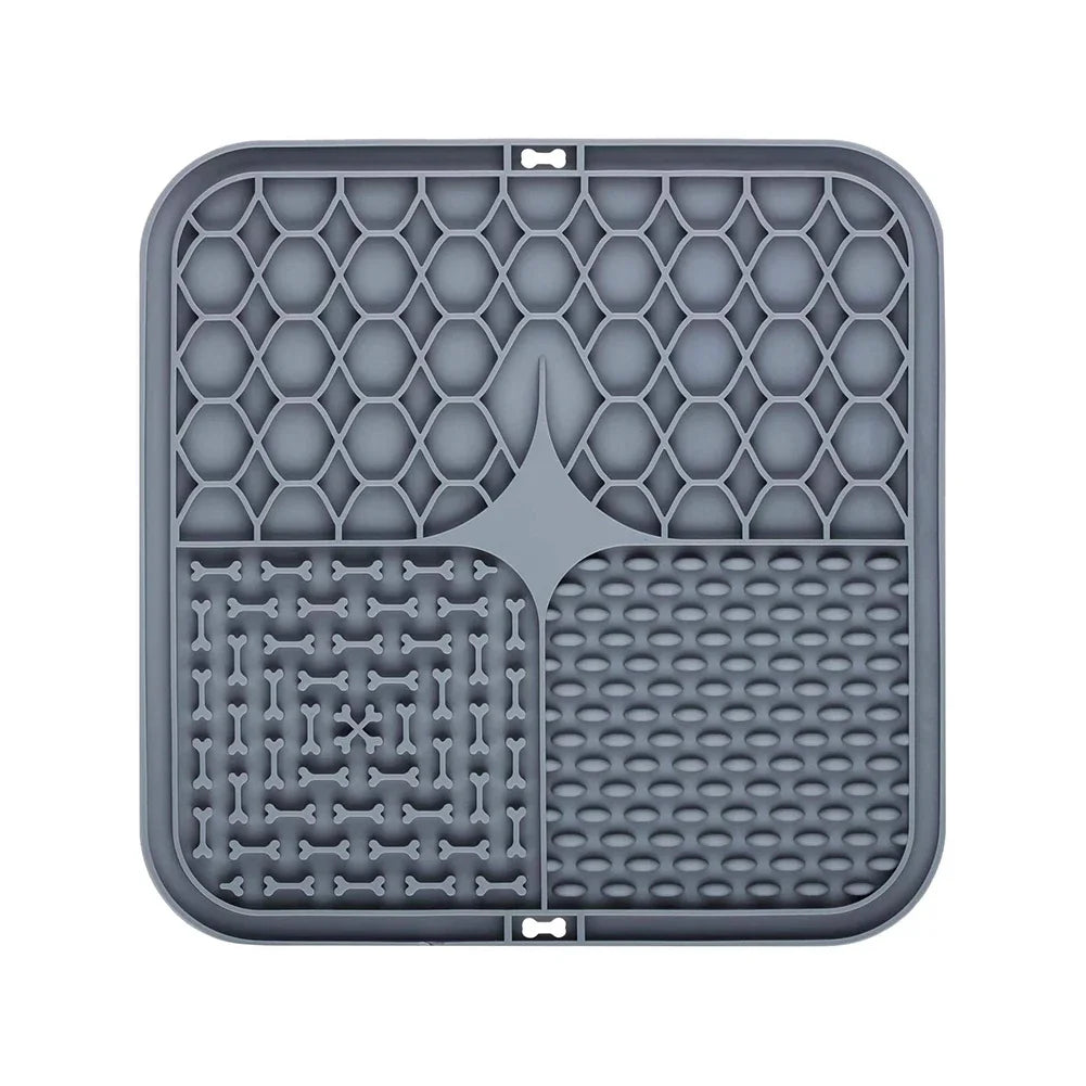 Silicone Licking Pad Pet Dog Lick Pad Bath Peanut Butter Slow Eating Licking Feeder Cats Lickmat Feeding Dog Lick Mat Supplies