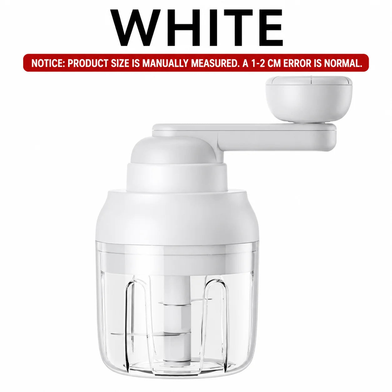 Manual Food Processor 250ML Hand Crank Vegetable Chopper Rotary Garlic Press Mincer Meat Blender Easy Clean Kitchen Gadgets