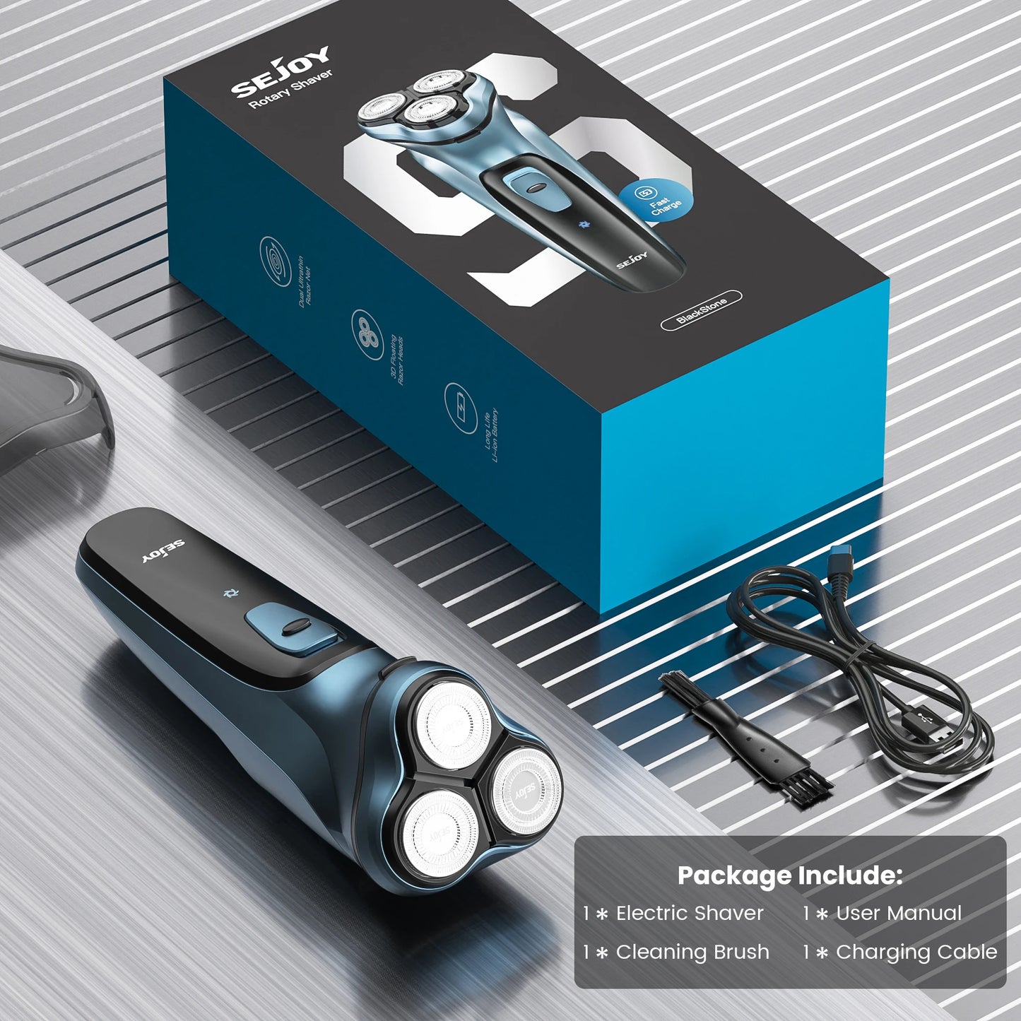 Sejoy Electric Razor for Men Rechargeable Electric Razor Shaving Machines Mens Electric Shavers