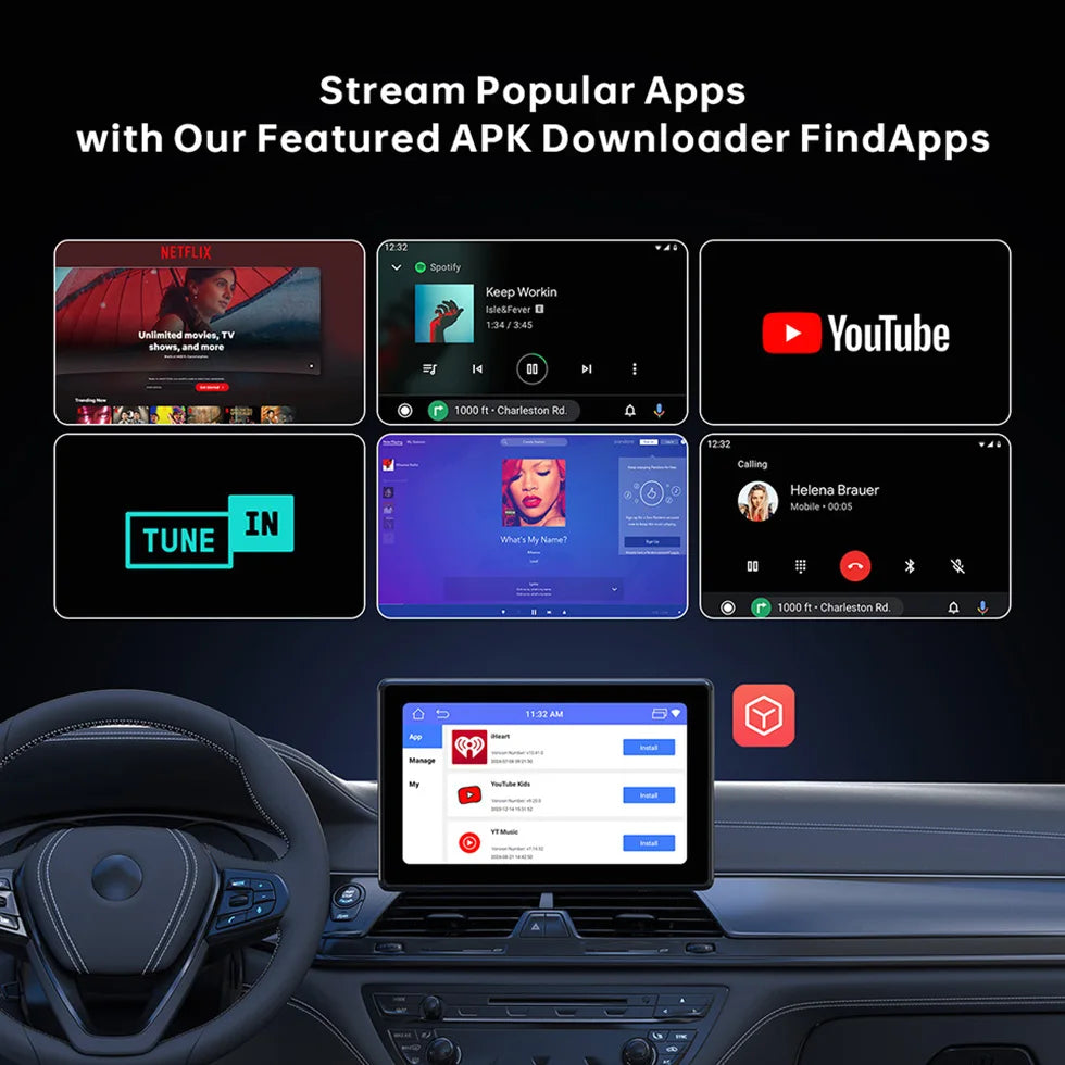 ATOTO Car Smart AI Box Android System 4GB 32GB for Apple Carplay Android Auto Dual WiFi Bluetooth Car Play Adapter CarWave CB4