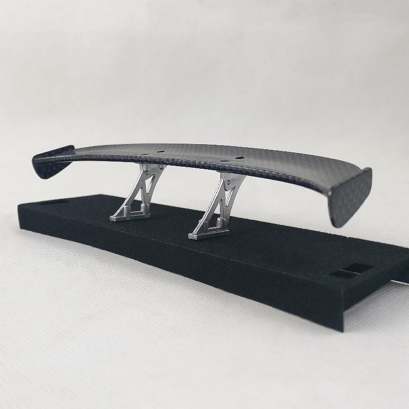 1/10 Scale RC Car Plastic Carbon Fiber Pattern Rear Wing Spolier Drift On Road Touring Model Hobby