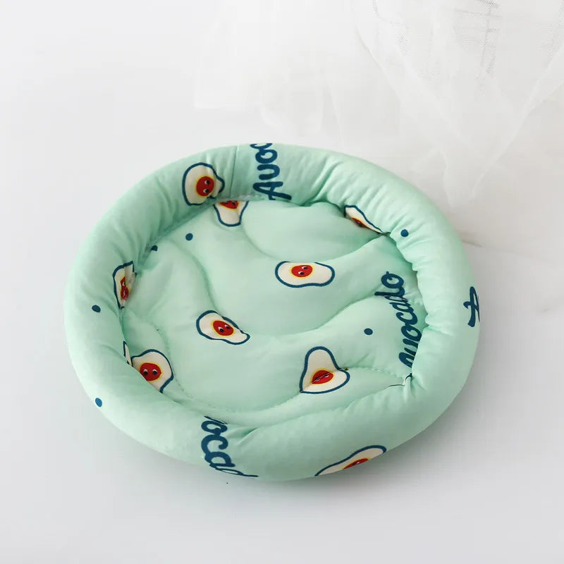 Round Hamster Bed Comfortable Sleeping Mat - Soft Cushion for Hedgehogs Squirrels Mice Guinea Pigs, Cozy Small Animal