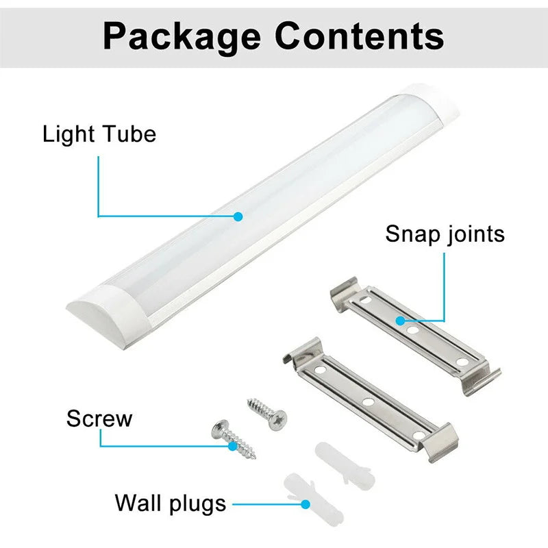1-5pcs LED Slim Ceiling Batten Tube Light 90CM 120CM Linear Fluro Fluorescent