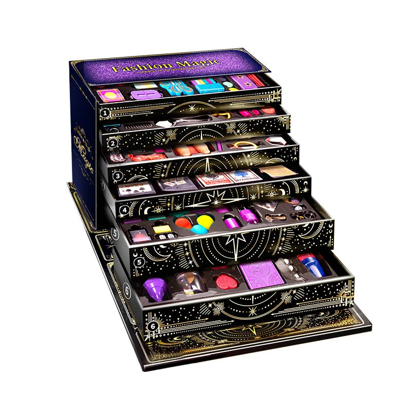 Fantastic Magic Trick Gift Box Set Awesome Poker Show Props Toy for Children Creative Birthday Present Home Party Performance