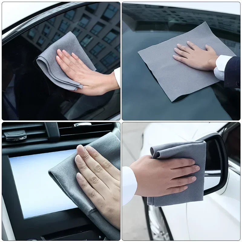 Microfiber Rag Quickly Absorbent Washing Towels Magic Cloth Glass No Trace No Watermark Car Glass Cleaning Tool Car Wash