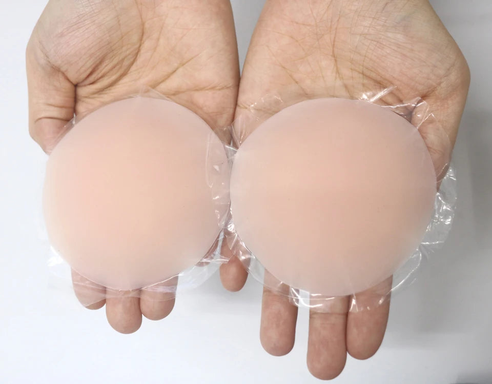 Nipple Cover Pasties Silicone Adhesive Sticky Bra Liner For Women Reusable Breast Sticker No Show Invisible Boob Tape