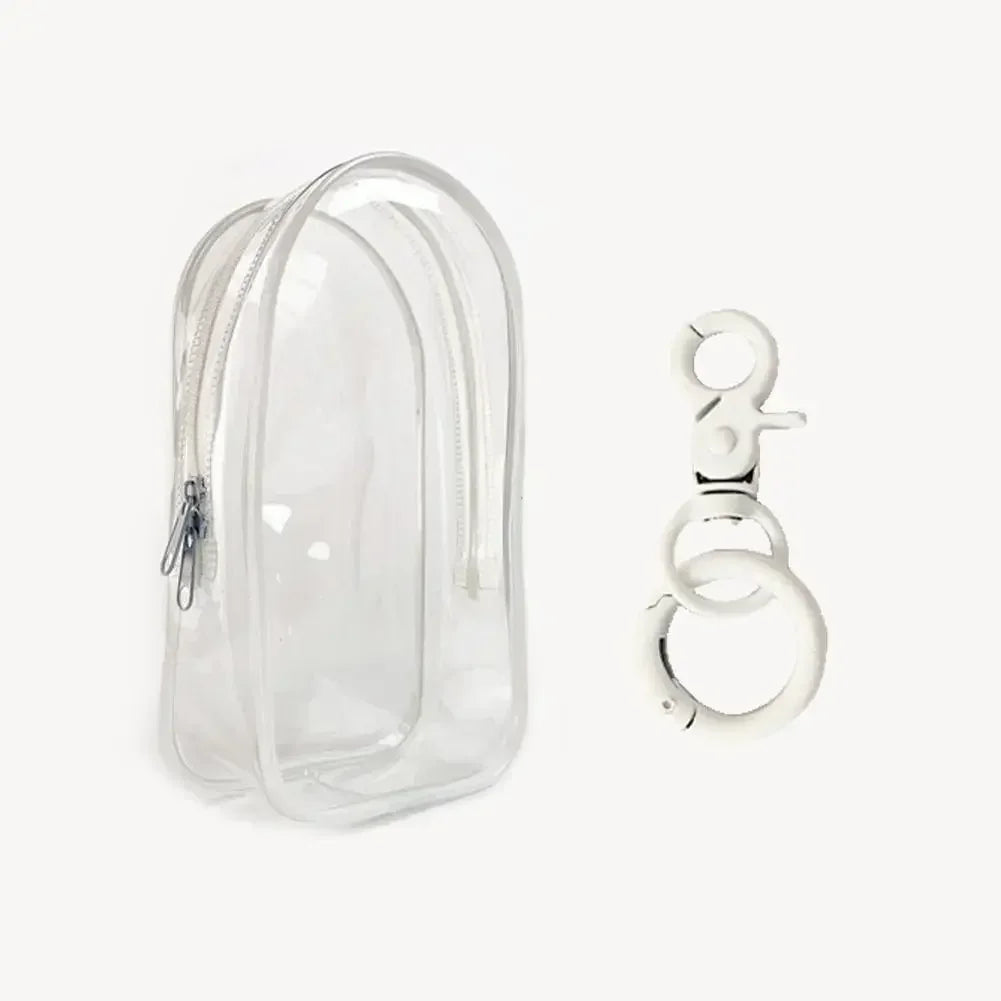 PVC Transparent Protective Case for Skullpanda Labubu Hirono Twinkle Dolls Dustproof Display Bag
