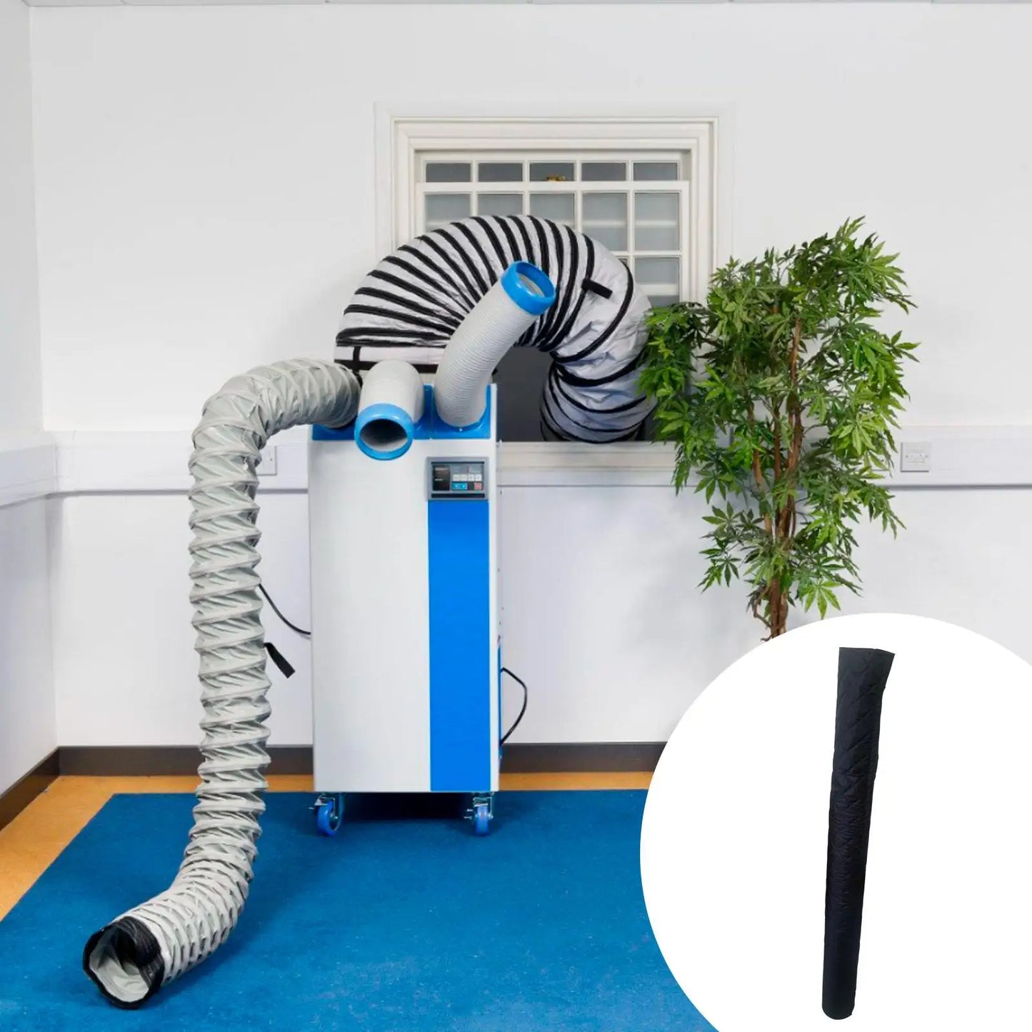 Portable Air Conditioner Hose Cover Wrap Insulated Ac Hose Sleeve Air Cloth Plate Air Outlet Pipe Tube Hose