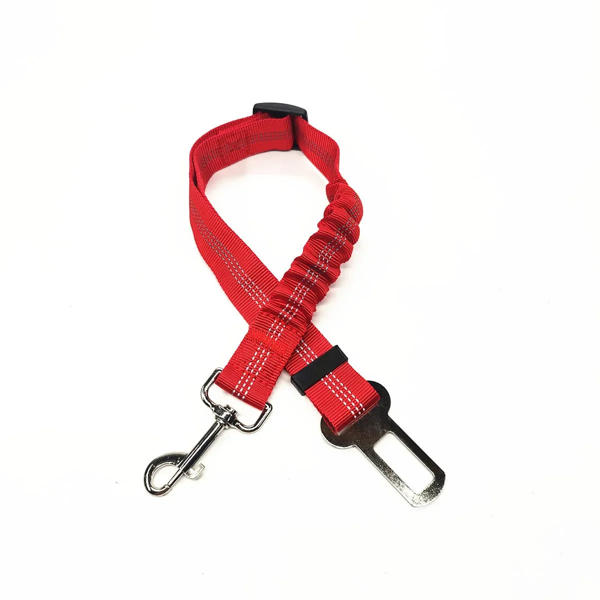 Dog Leash Harness Dogs Dog Accessories Supplies Pet Dog Car Seat Belt Retractable Buffer Elastic Reflective Safety Traction Rope