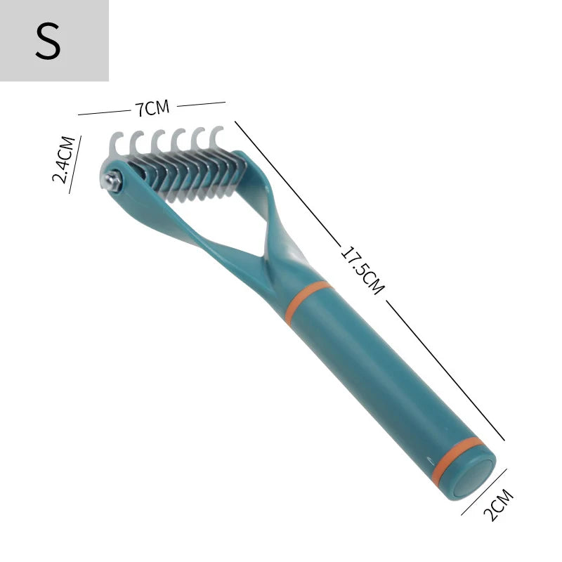 Pet Hair Remover Stainless Steel Dog Brush for Small Medium Dogs Golden Retriever Border Collie Pets Grooming Comb Accessories