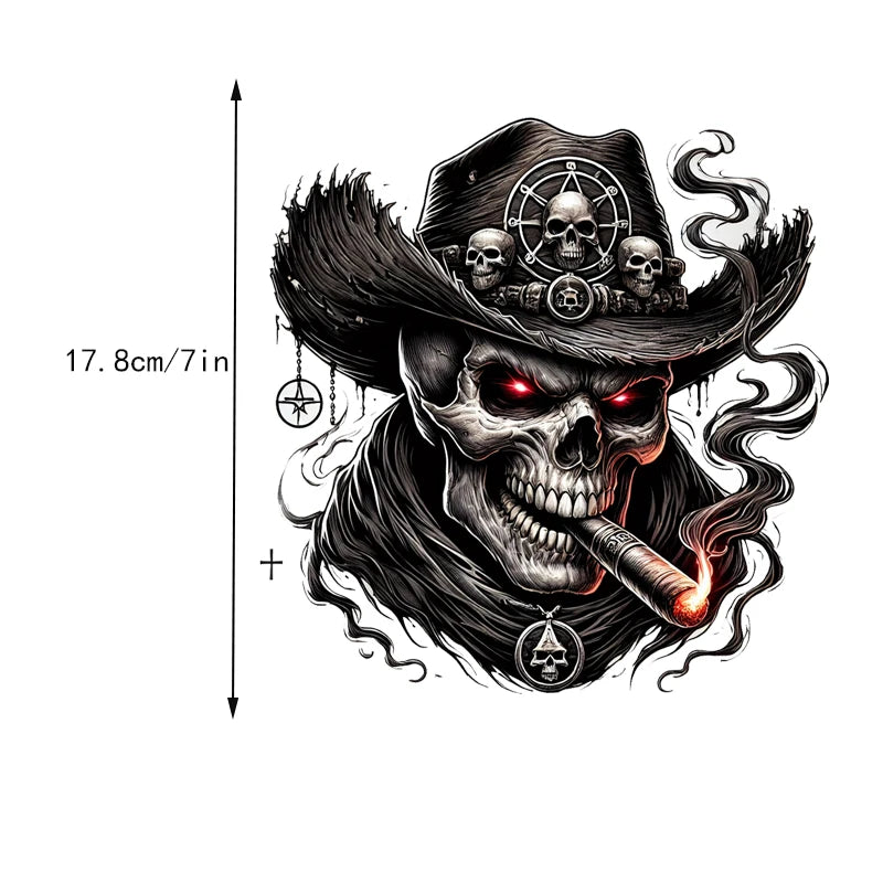 Western Cowboy Skull Car Stickers Halloween decorations Decals For Car Bumper Windows Motorcycle Laptop Walls Car Accessories