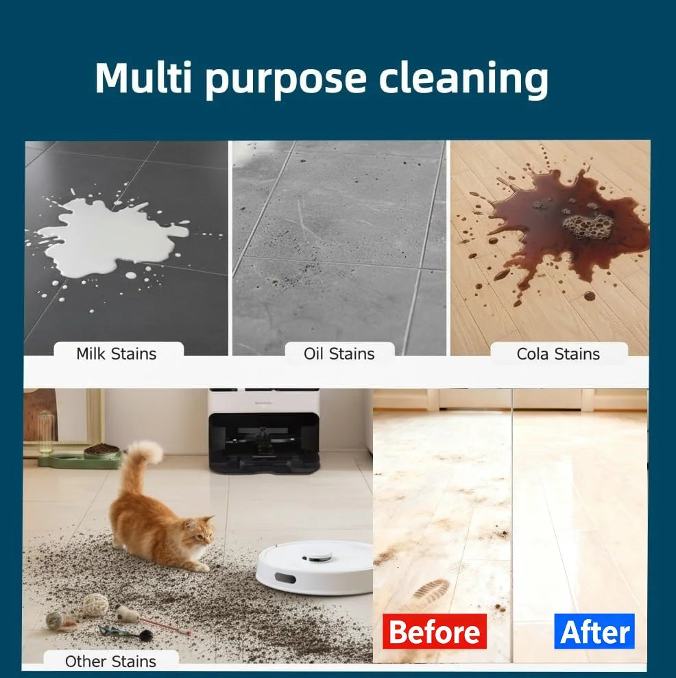 Floor Cleaning Solution 930ml Compatible With NARWAL Freo/Freo X Ultra/J4/J3/J2 Robot Vacuum & Mop,Lemon and Basil Scent