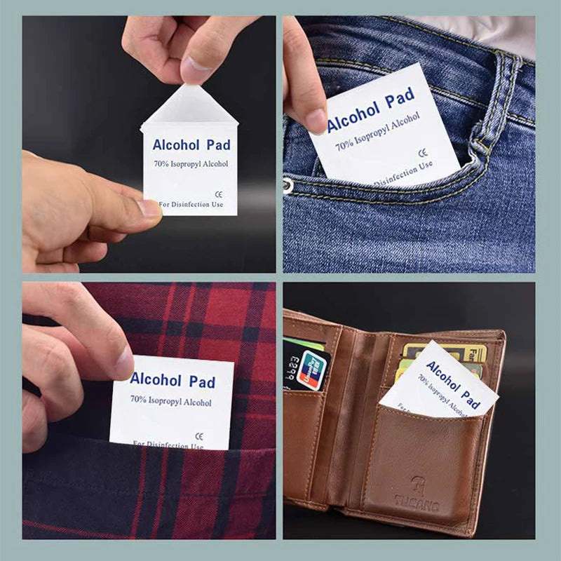 500pcs Disposable Alcohol Cotton Pads Car Detailing Clean Tool Car Wash Towel Alcohol Disinfection Wipes Screen Glasses Cleaning