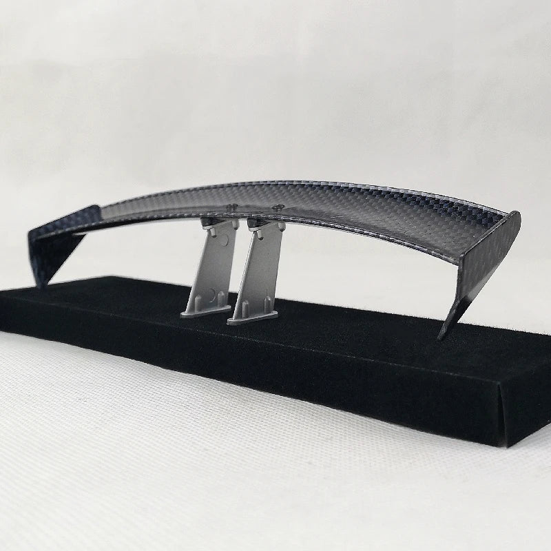 1/10 Scale RC Car Plastic Carbon Fiber Pattern Rear Wing Spolier Drift On Road Touring Model Hobby