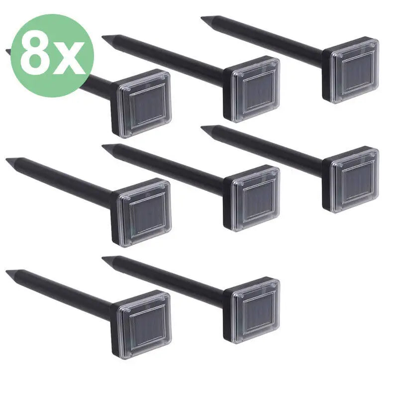 2-20PCS Garden Snake Repeller Ultrasonic Solar Powered Snake Pest Repellents