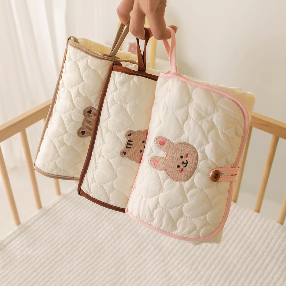 Foldable Portable Diaper Changing Pad Baby Infant Diaper Urine Mat for Newborn Simple Bedding Changing Cover Pad