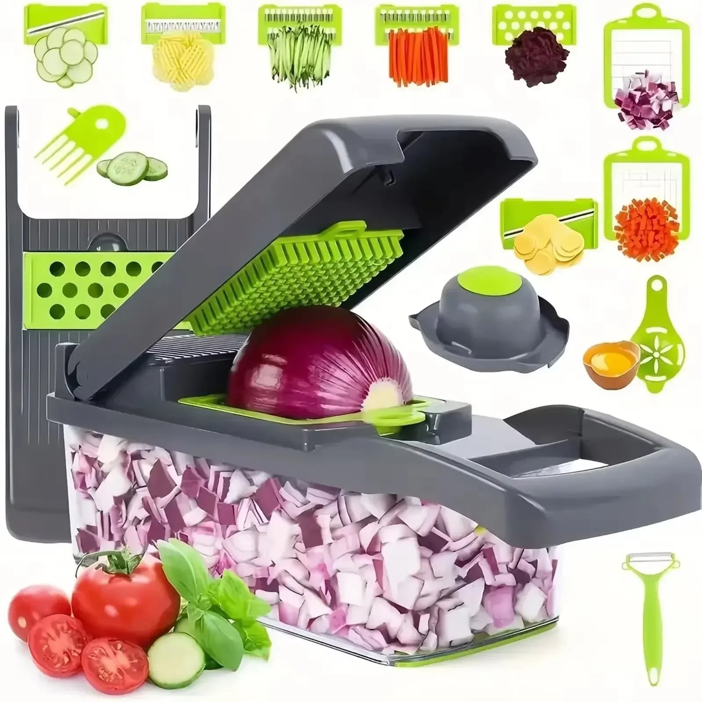 Multifunctional Vegetable Chopper with Handle Food Grater Slicer Dicer Cutter Kitchen Gadgets Cocina Cooking Tools