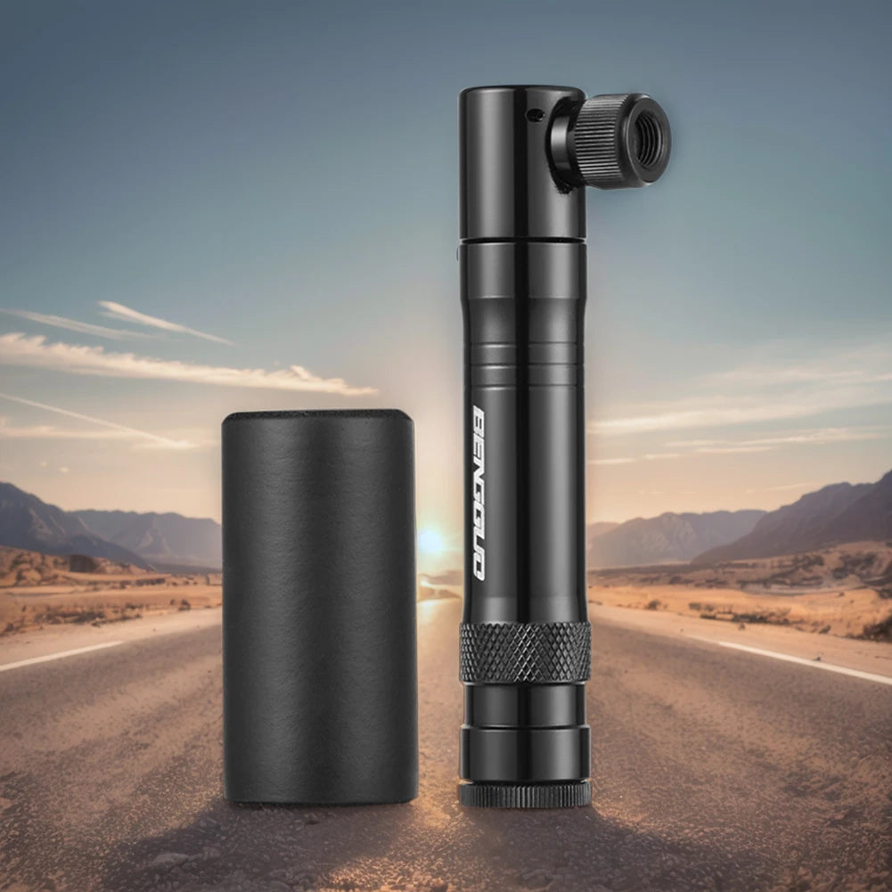 CO2 Bicycle Pump with Tubeless Tire Repair Kit Schrader & Presta Valve CO2 Bike Tire Inflator Aluminum Alloy Bicycle Accessories