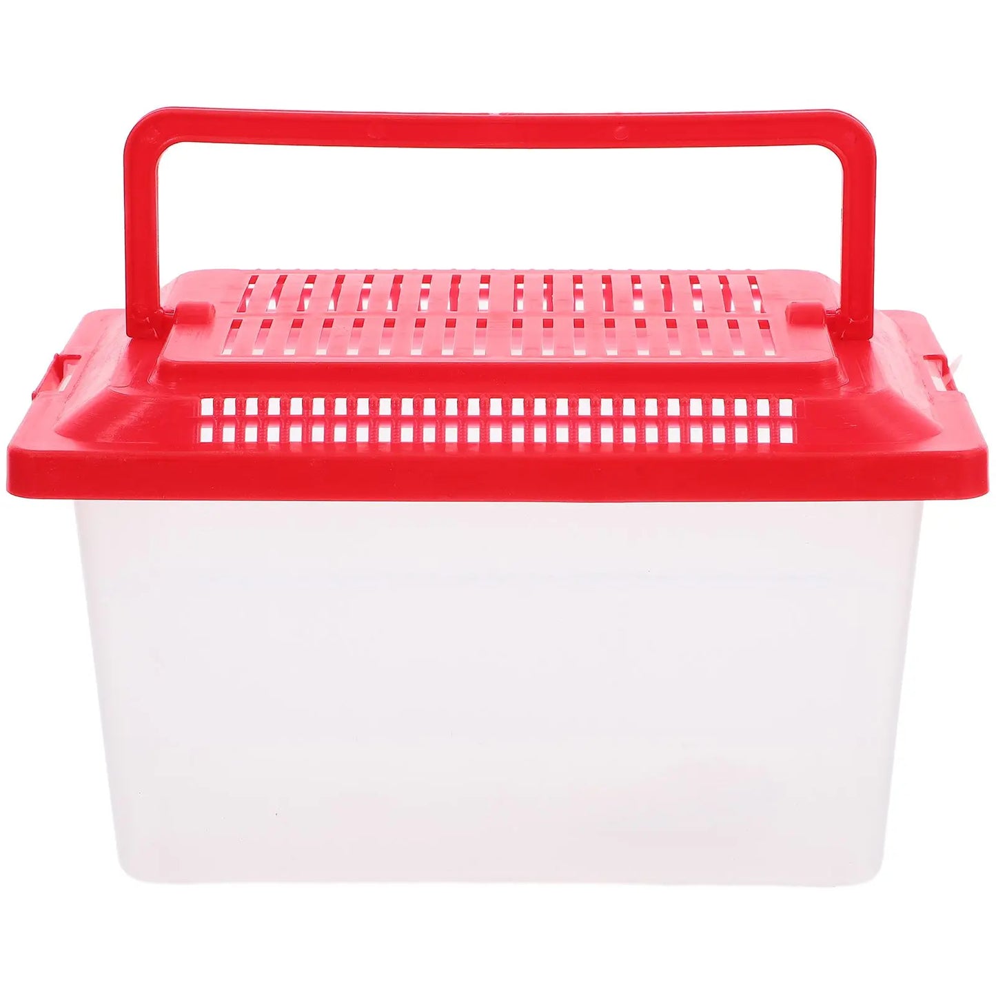 Portable Fish Tank Handheld Plastic Goldfish Tank Transparent Turtle Hamster Reptile Box Aquarium Random Color