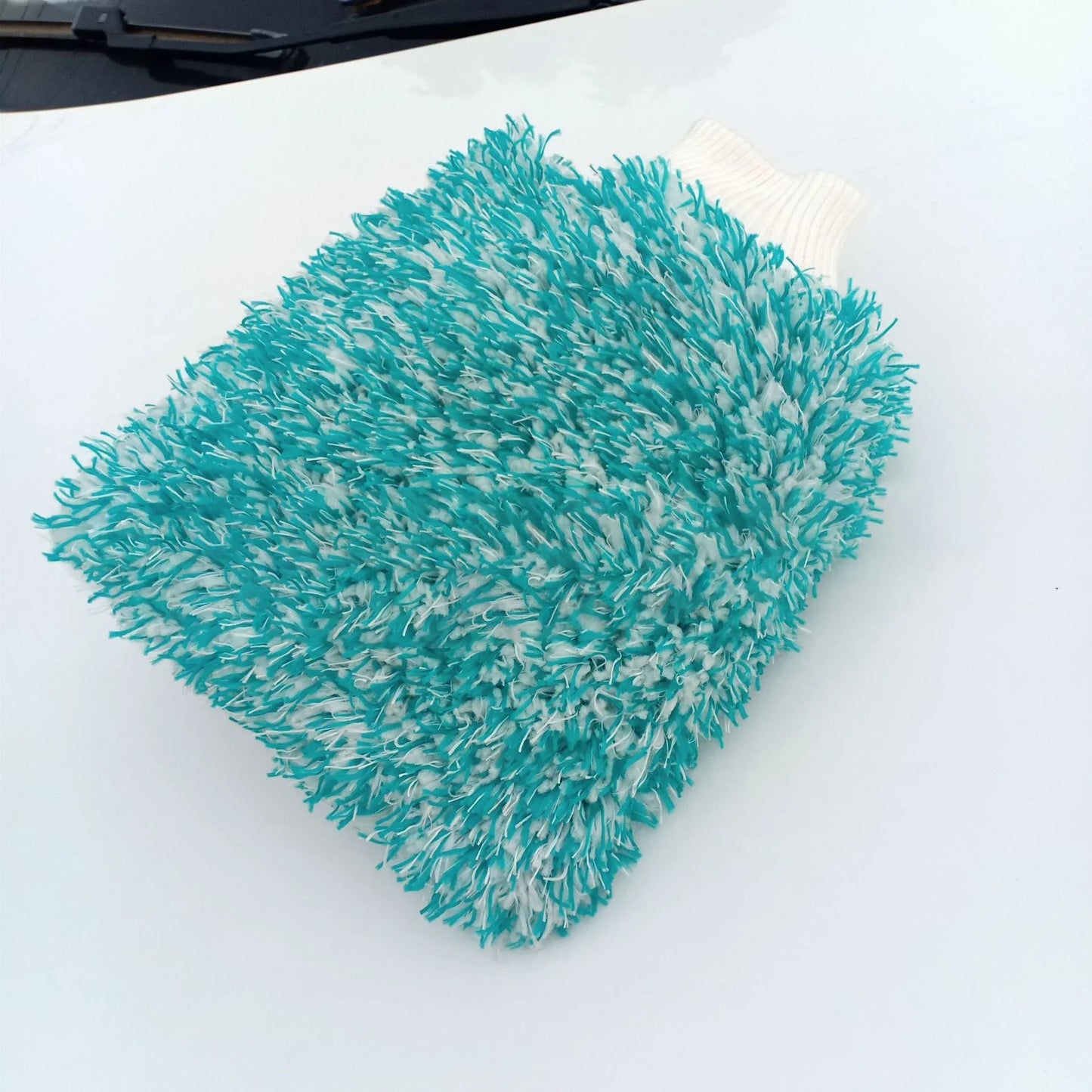 Double Sided Thick Plush Car Cleaning Gloves Ultra-fine Fiber Water Absorbing Cleaning Coral Fleece Large Car Wash Gloves