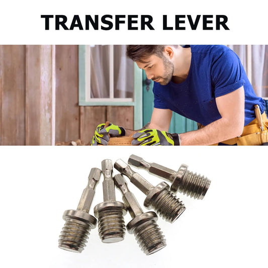 M10 M14 1/4 6mm Hex Connecting Rod Adapter Hand Electric Drill Polisher Grinder Adapter Rod Metal Polishing Disc Connection Rod