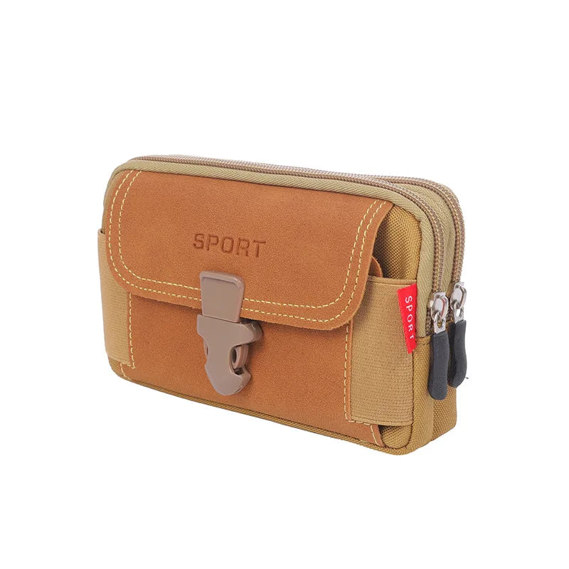 Man Belt Pouch Mobile Phone Bag for Men Phone Holster Bag Molle Waist Bag Pack Small Tactical Duty Belt Backpack Card Holder