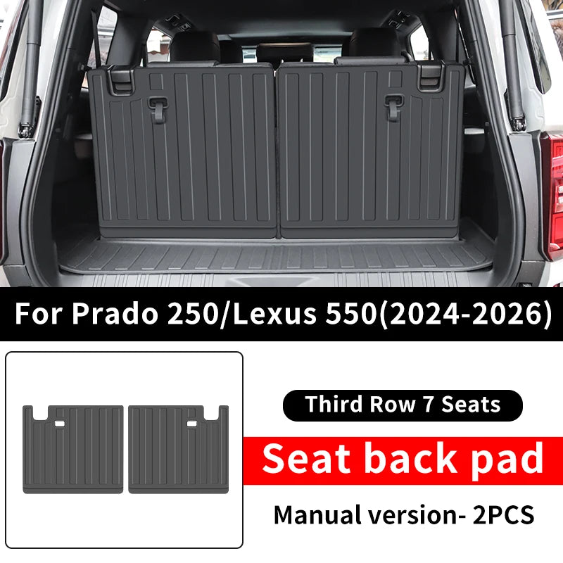 For Toyota 2024-2026 Land Cruiser 250 Prado LC250 Lexus 550 GX550 TPE Seat Back Protection Mat Anti-Dirt Interior Accessories