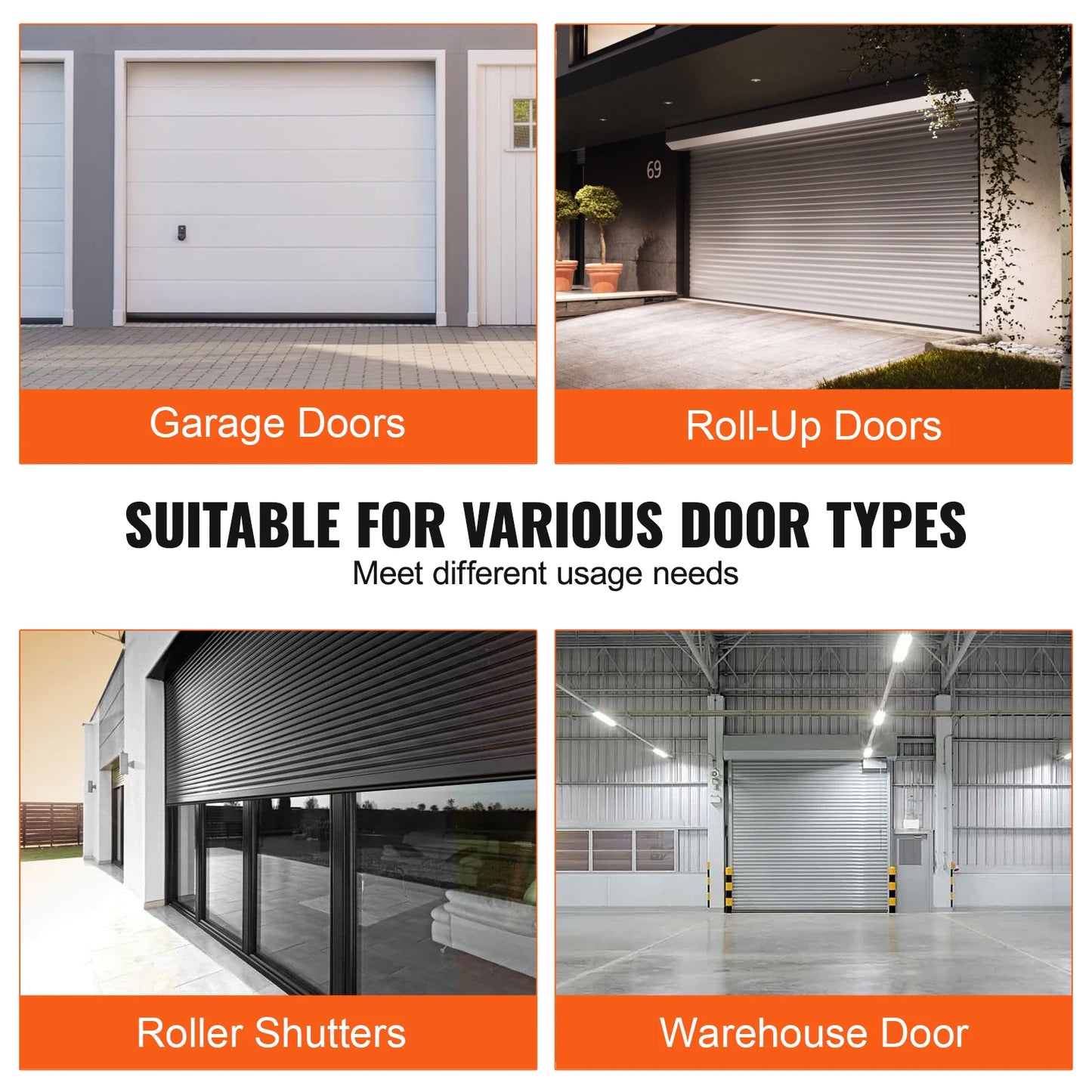 SucceBuy 3m  4.8m 6m Garage Door Seals Bottom Rubber U Shape +O Ring Garage Door Weather Stripping Universal Weatherproof Rubber