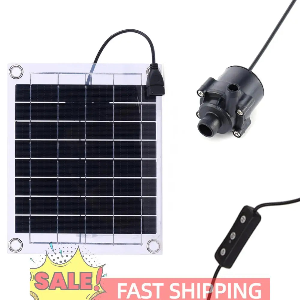 12V 10W Solar Water Pump Watering System Mini Fountain Panel Pump with Adjustment Switch Solar Panel Fountain Kits for Fish Tank