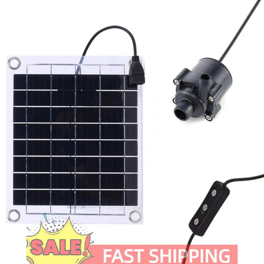 12V 10W Solar Water Pump Watering System Mini Fountain Panel Pump with Adjustment Switch Solar Panel Fountain Kits for Fish Tank