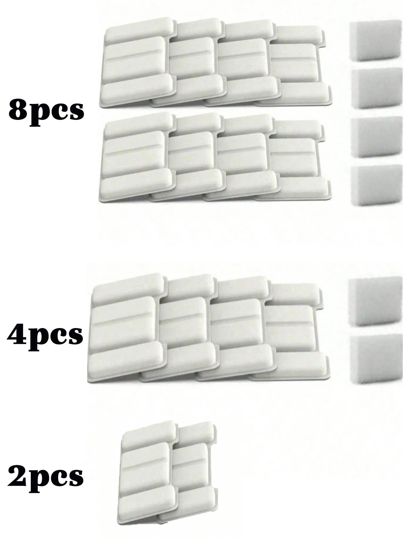 Pet Water Fountain Filter Bags, Compatible With 74.36Oz/2.2L, 2.8L/94.64Oz, 3.2L/108.2Oz Stainless Steel Cat Water Fountains,