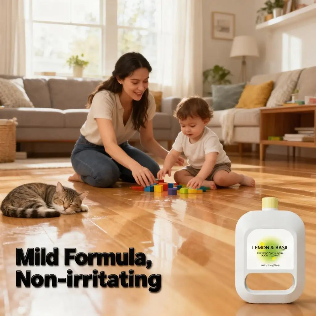 Floor Cleaning Solution 930ml Compatible With NARWAL Freo/Freo X Ultra/J4/J3/J2 Robot Vacuum & Mop,Lemon and Basil Scent