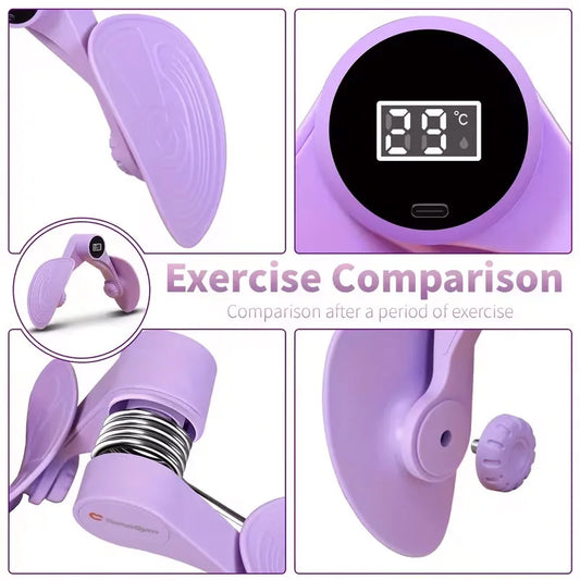 Pelvic Floor Muscle Trainer with Counter Kegel Exerciser Hip and Inner Thigh Exercise Equipment for Hip/Butt/Arm/Leg