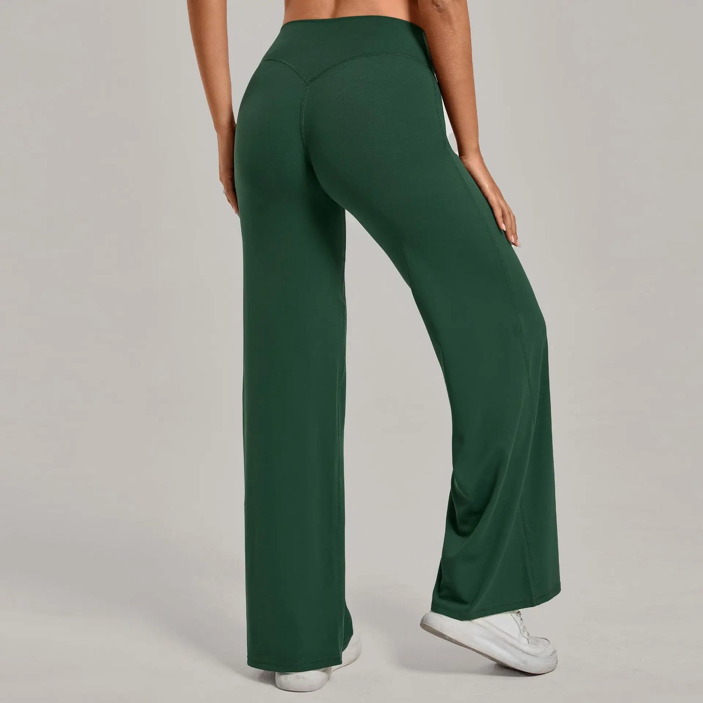 Women's Pilates Yoga Pants Sports Fitness Flared Peach Hip-lifting Leggings Outdoor Workout Training Running Casual Trousers