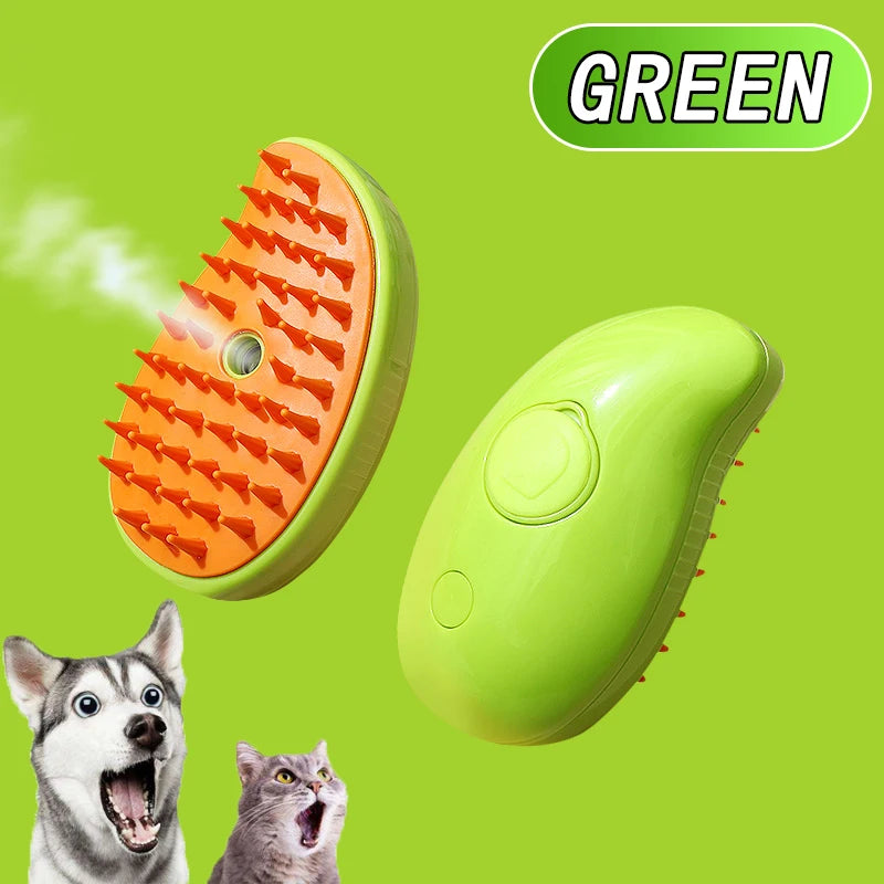 Cat Dog Steamy Brush Steam Brush Electric Sprayer for Massage Pet Grooming tool Shedding 3 in 1 Electric Sprays Massage Combs