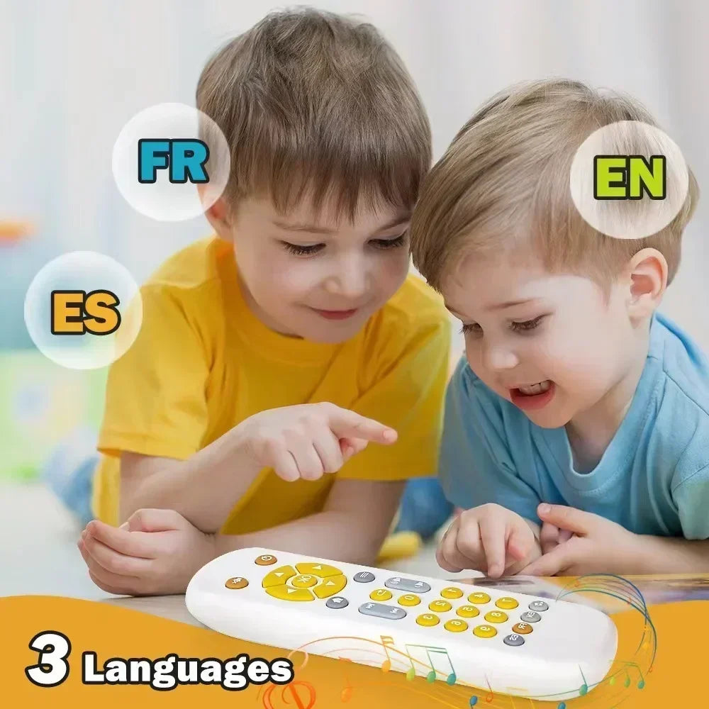 Infant Simulation TV Remote Control Toys with Music and Light Musical Baby Toy Sensory Remote Kids Baby Toys for 1 2 3 Years Old