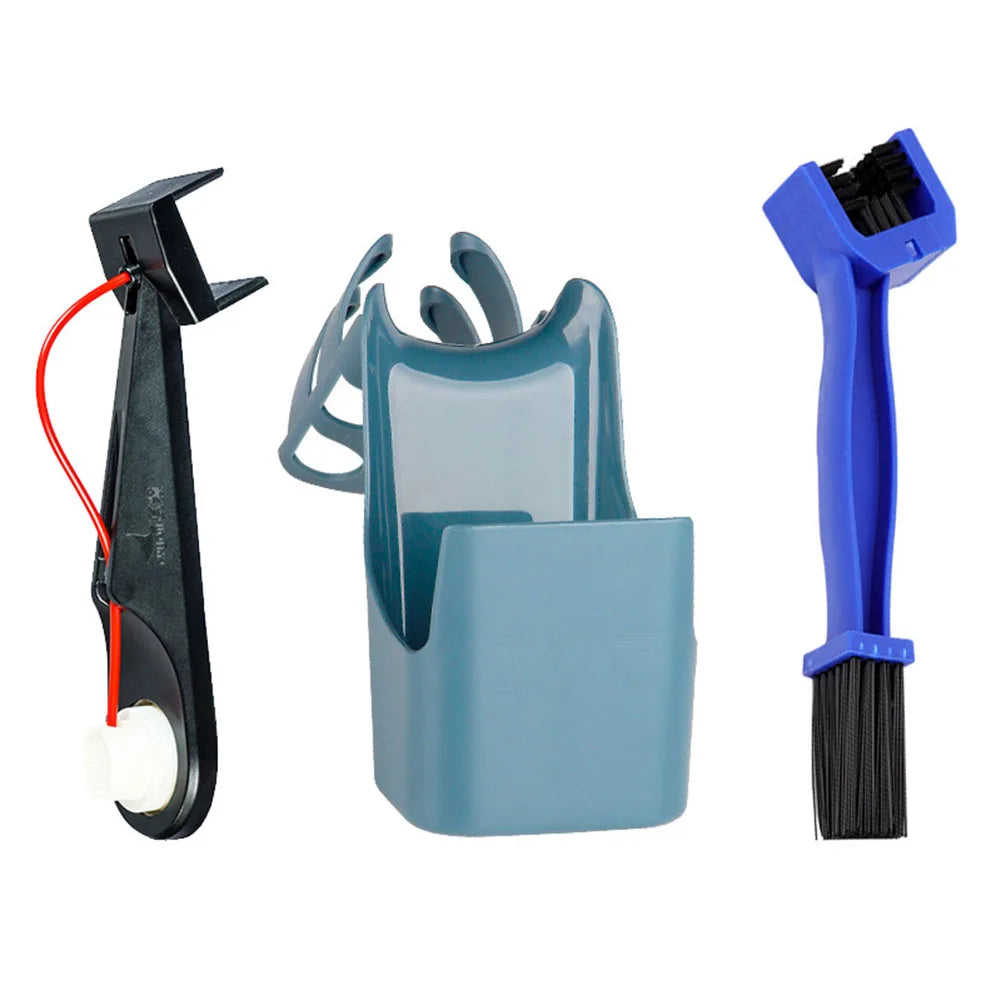 Motorcycle Chain Oiler Portable Chain Oiling Diverter Tool Multi-Function Motorcycle Bike Chain Cleaner Tool for Motorcycle Bike