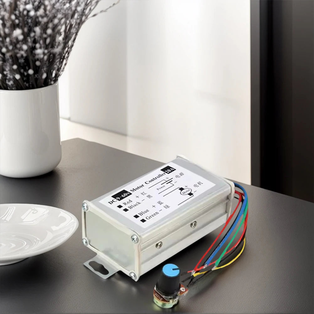 DC Motor Speed Controller DC 9V-60V 12V 24V 60V 20A Motor Pulse Width Modulator Regulator PWM DC Motor Driver Speed Controller